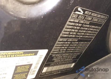 2017 Jaguar F-Pace 35T Prestige z USA, uszkodzony, nr VIN SADCK2BV9HA060560